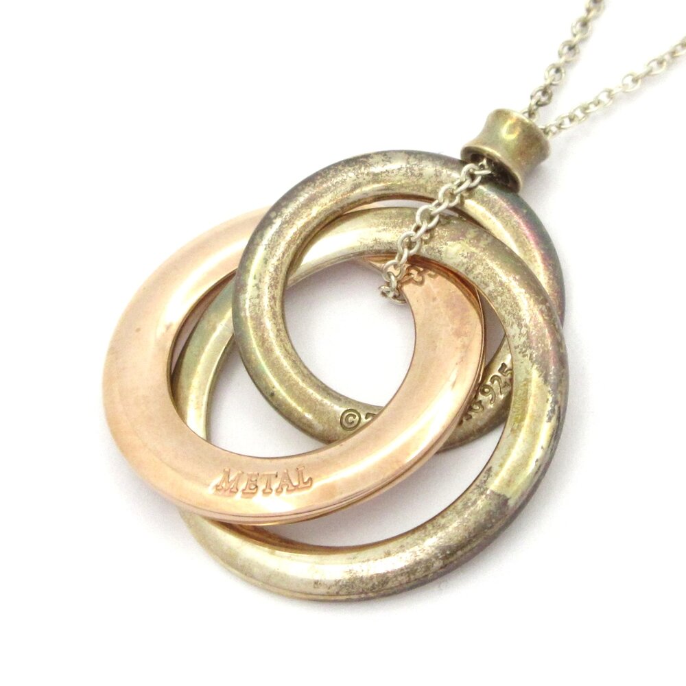 Tiffany & Co. 1837 Interlocking Circles Necklace Rose Gold